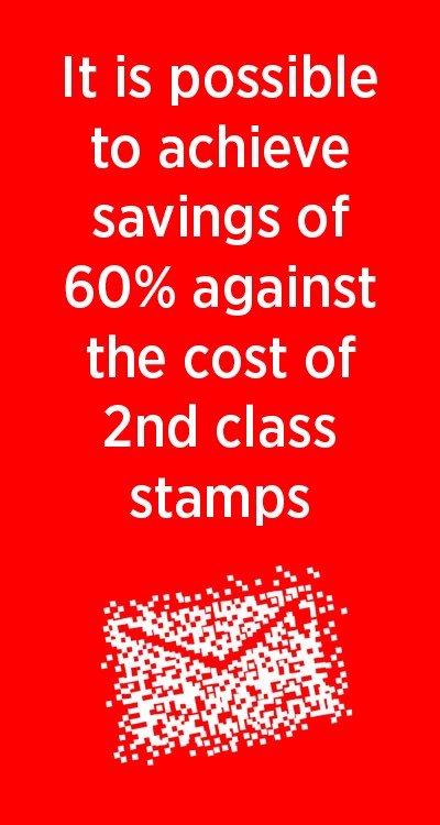 how to achieve up to 60% saving against the cost of 2nd class stamps
